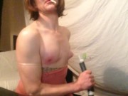 Swed crossdresser cleaning the Livingroom  vol:3