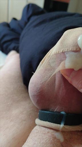 The Stocking, My Penis and Its Cum