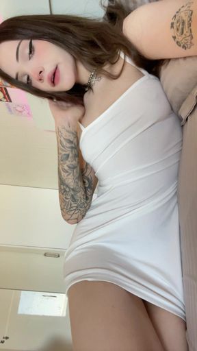 My surprise for you is under my dress