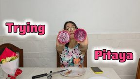 Testing Pitaya Tropical Fruit