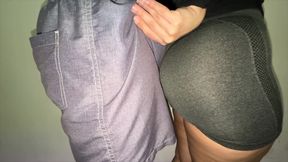 Big Ass Girl Grabs Stranger's Dick