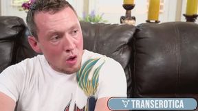 Transgender Bambi Bliss Gets Dicked In The Ass & Throat By Pierce Paris!