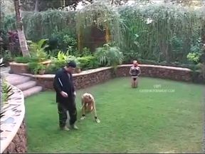 Young maidservants breaking-in