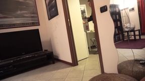 Foot massage by a slave