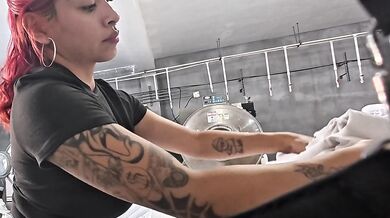 My coworker fucked my big ass at work creampie cumshot