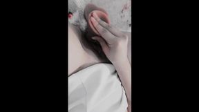Cute Solo girl plays with her toys