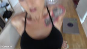 ungeplanter besuch vom vermieter mit xl-schwanz endet mit creampie! amelie lei, blond, deutsch, blasen