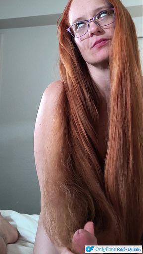 Seductive POV Hairjob From a Redhead Rapunzel
