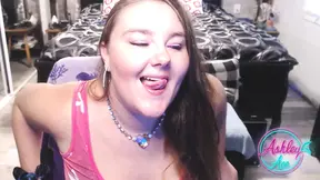 Ashley Ace's steamy cam shows - wearing pink playboy