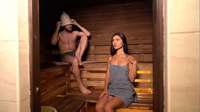 It was already hot in the bathhouse, but then a stranger came in