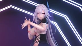 Down Nipple Chains Bodycon Skirt Striptease