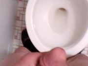 POV Transgirl Pissing in Reverse/Rewind; 4 x's Slowed Down (SloMo)