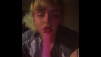 Femboy/t girl practices sucking you cock