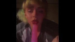 Femboy/t girl practices sucking you cock