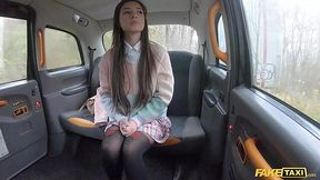 Naughty student Zeynep Rossa gets punished in the car