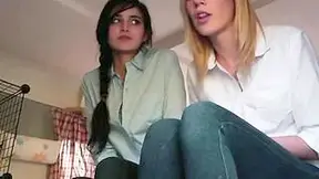 Dyke Lick Twat Inside A Babe And Turned On Three-way With Georgia Jones, Hayden Hawkens And Zoe Rush