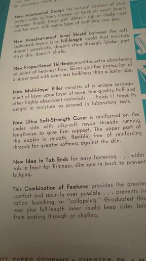 Sanitary Belt and Pad  Confidets Napkin Rare