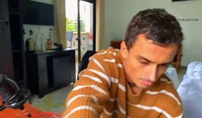 hot guy with thick natural hairy bush