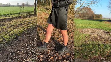 Girl on a freezing Morning Walk