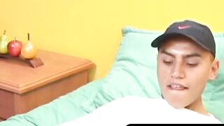 OTBXXX.com - Ass play and solo masturbation make young latino shoot hard jizz