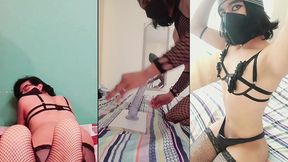 femboy trapyale locked up and having fun in his room with his lingerie part3