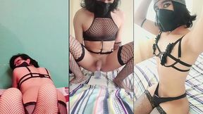 femboy trapyale locked up and having fun in his room with his lingerie part3
