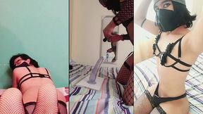 femboy trapyale locked up and having fun in his room with his lingerie part3