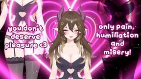 Hot anime succubus brat uses you as a punching bag~