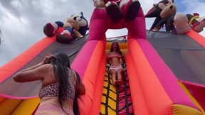 Horny🥵 Lesbians Banging In A Bouncy Castle: A XXX Adventure