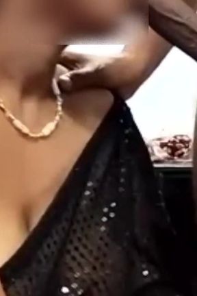 Got My Cock Sucked and Fucked by Hot Stepsister-in-law in Black Saree