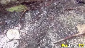 Japanese Slut in Wet Pants Pees Messily for Your Pleasure