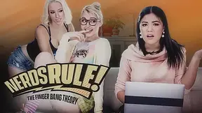 Chloe Cherry,Kendra Spade,Aspen Romanoff in Nerds Rule!: The Finger Bang Theory - GirlsWay