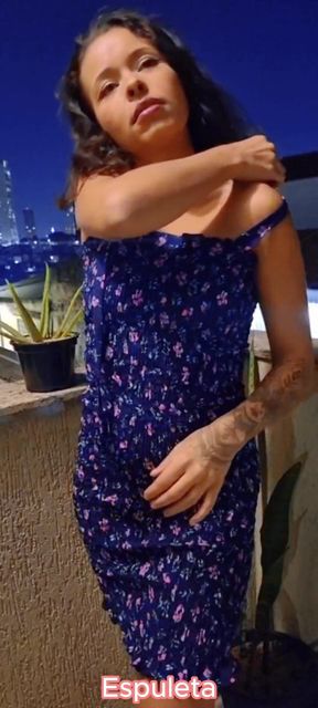 Exhibition on the Balcony - Hot Girl Dancing Until She Is Naked