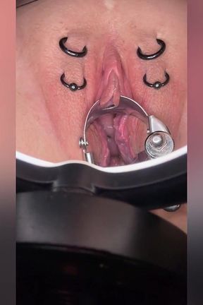 Sklavin S Plays with Her Cervix