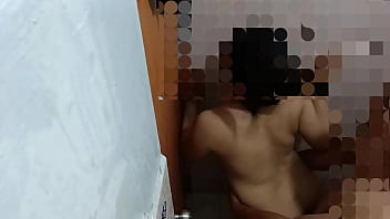 Bathroom sex with her friend. Asian chubby girl.