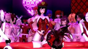 Masofactory: Raven Lesbian Machine Bondage Gangbang