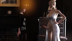 Futanari Asura ravages slutty stepsister in bareback anal smash