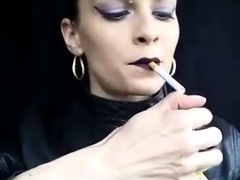 Goddess Marlena - Black Lips Smoking