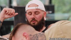 Straight dude Johnny Hill starts curiosity about how it feels to fuck a guy