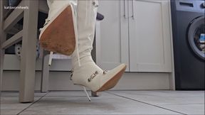 Hard Toe Tapping in my Well Worn Stiletto Boots