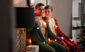 Christmas fucking movie with two hard dicks