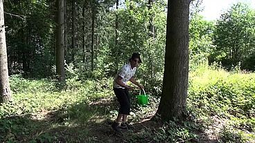 Hikers fucking in forest