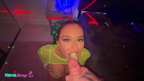 armani black spreads her painted pussy for brian omally s thick shaft!