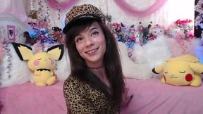 Sissy Princess Plays with Giant Anal Beads!