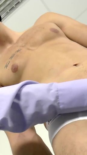 Straight hot hunk boy gets handjob his huge dick   Clip 1