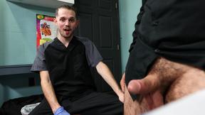 ”Gay doc helps with his tongue & prick - Christian Ace, Alonzo Diaz”