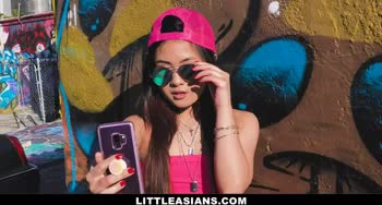 Tiny Asian Teen (18+) Elle Voneva Tries BBC with Will Tile