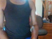 Asian Ladyboy masturbating