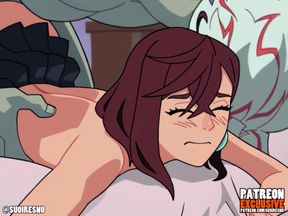 Momo Ayase Inspecting His Thing - Dandadan Cartoon Porn by Suoiresnu