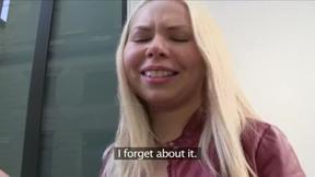 ”Russian Blonde Craves Big Stranger Dick”